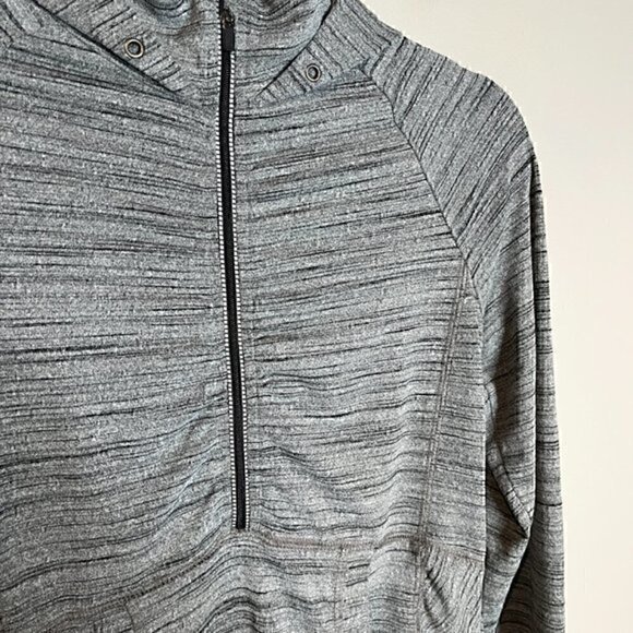 Athleta grey space dye quarter zip pullover - Picture 2 of 4